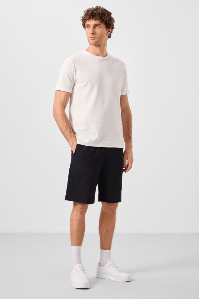 Tommy Life Tommy Life Men's Chino Shorts in Black - 3