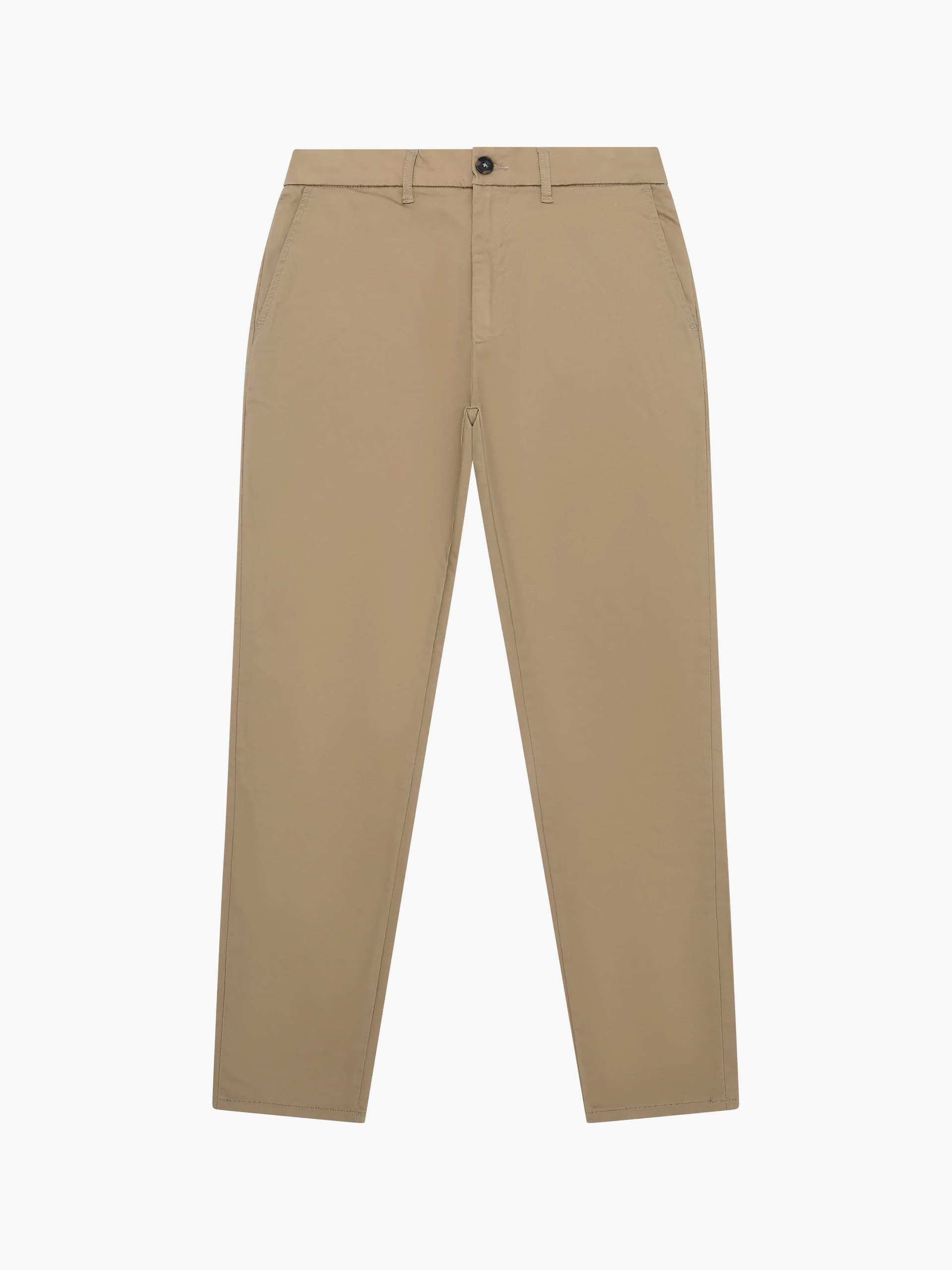 French Connection Cotton Stretch Chino Reg Fit Light Tobacco 34 Inch