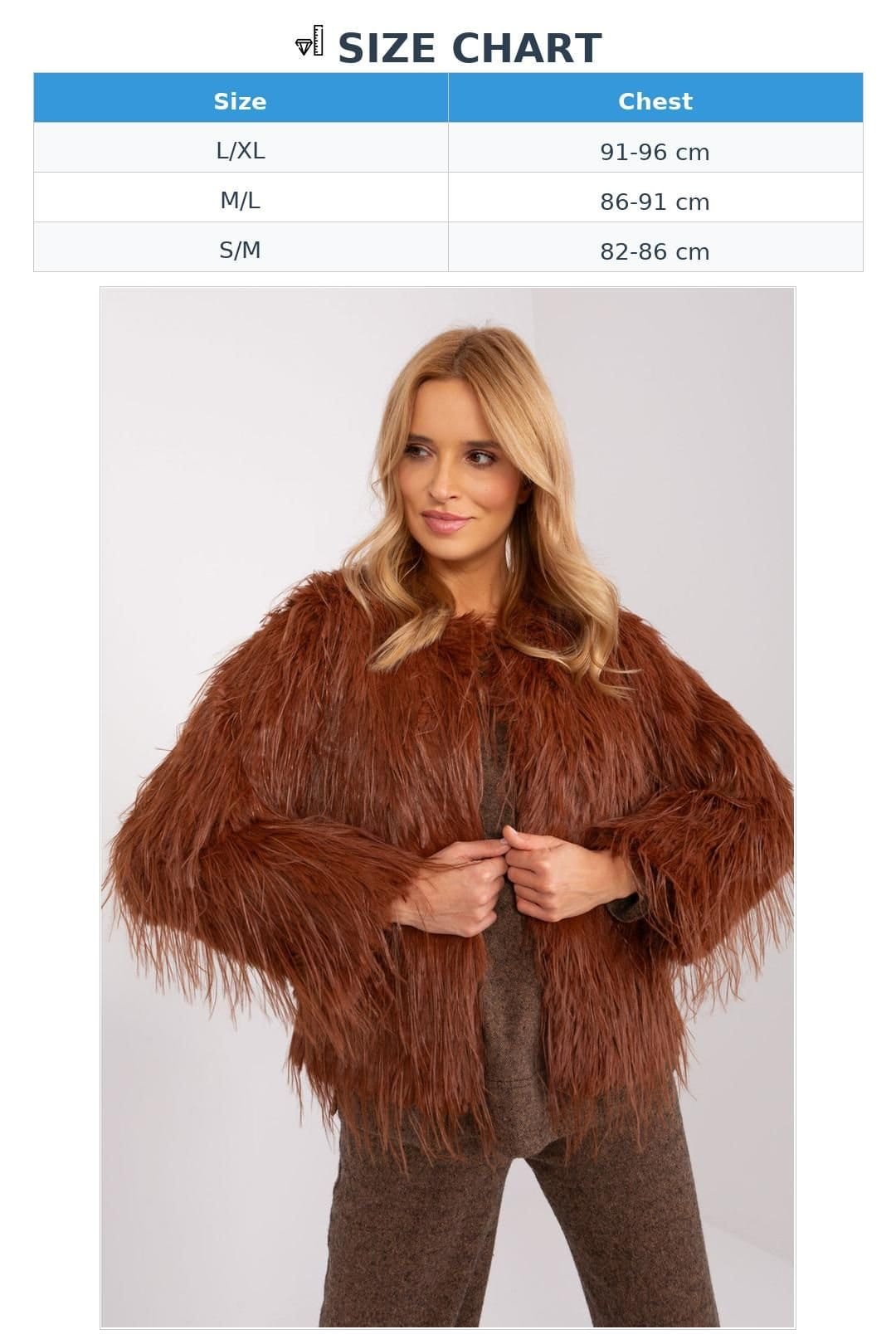 Love Lace Love Lace Women's Fur Trim Lined Transitional Hook Jacket in Orange - 4