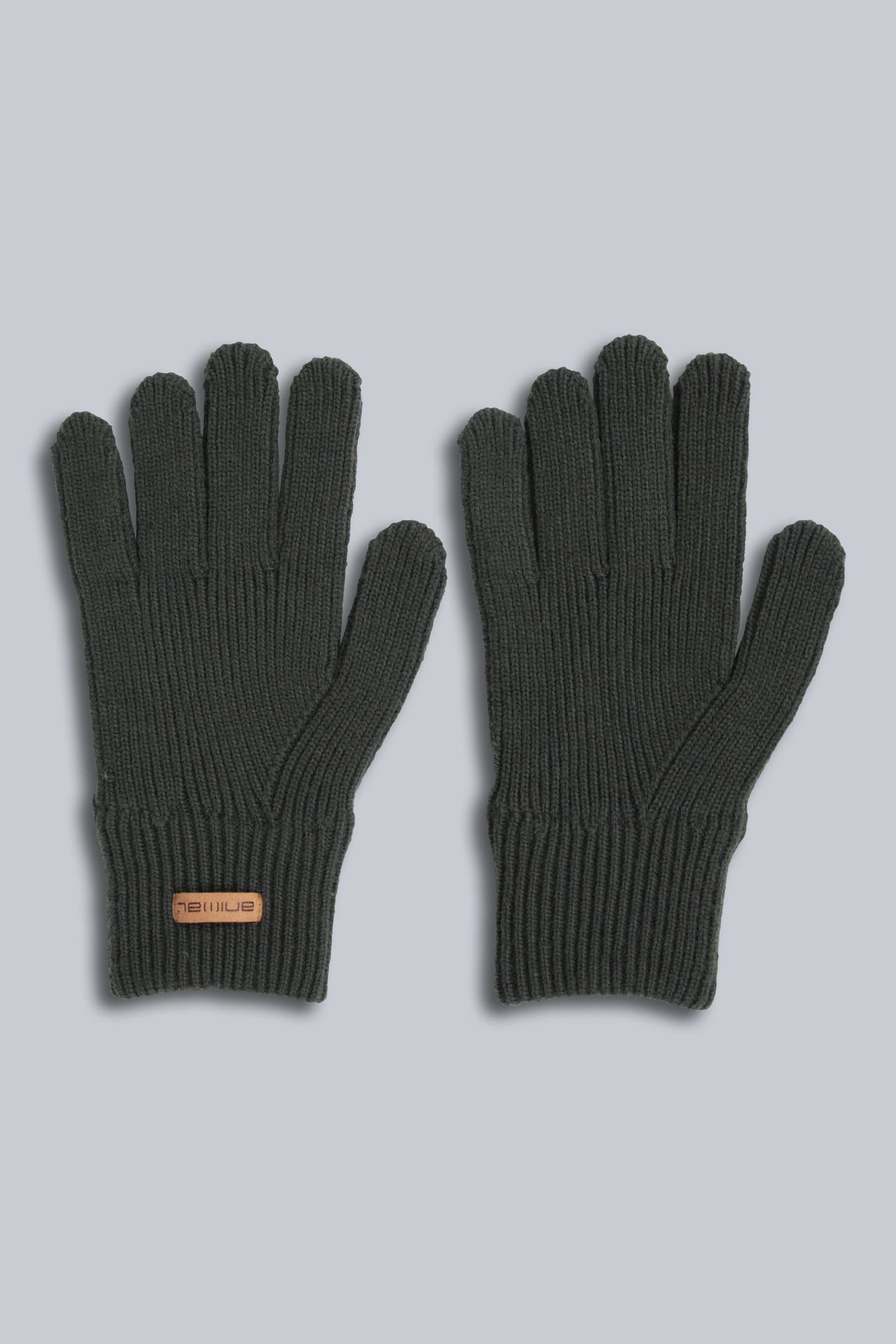 Animal Animal Men's 'Rowan' Warm Comfortable Lightweight Knitted Outdoor Winter Gloves in Khaki