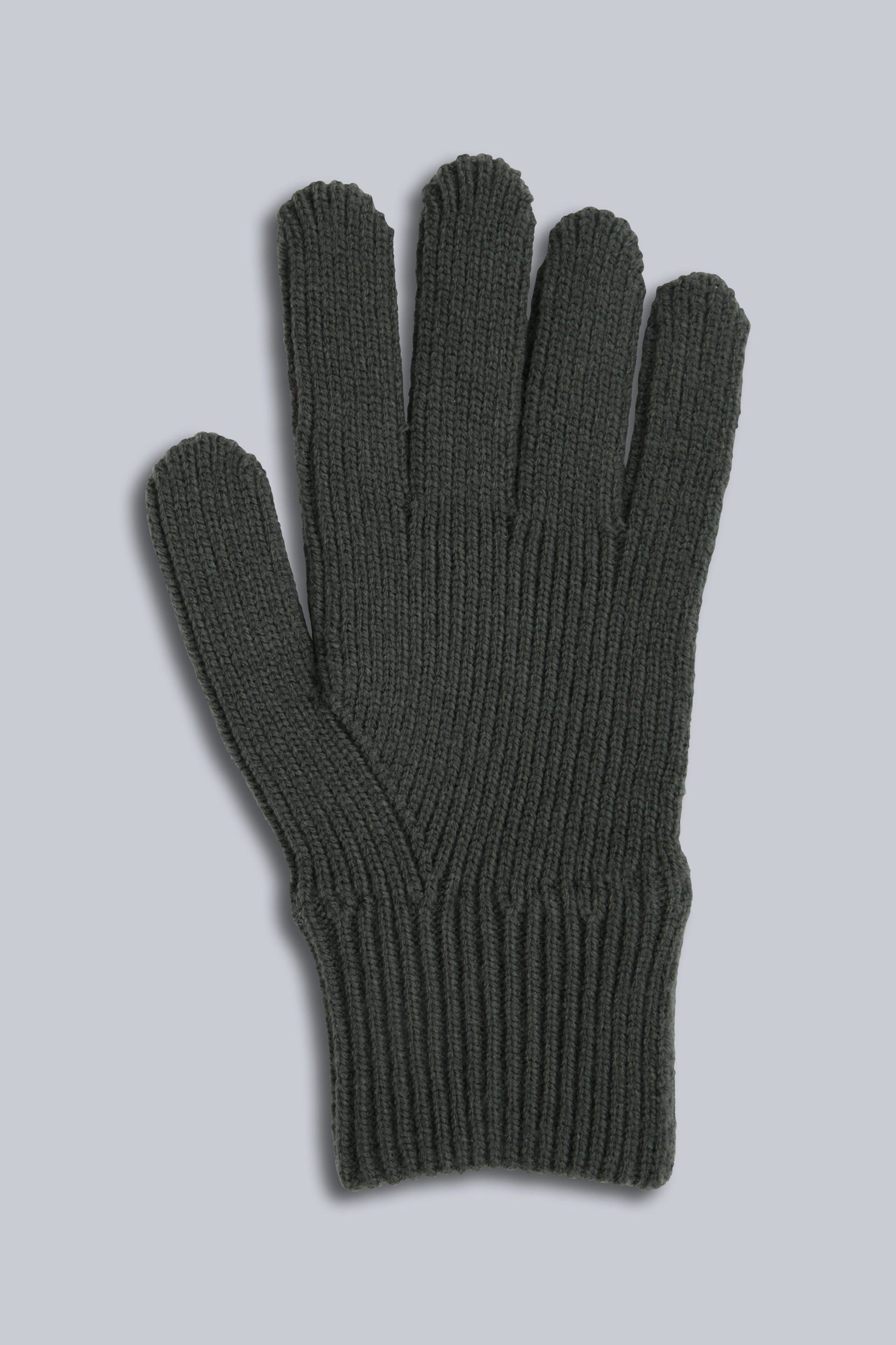 Animal Animal Men's 'Rowan' Warm Comfortable Lightweight Knitted Outdoor Winter Gloves in Khaki - 4