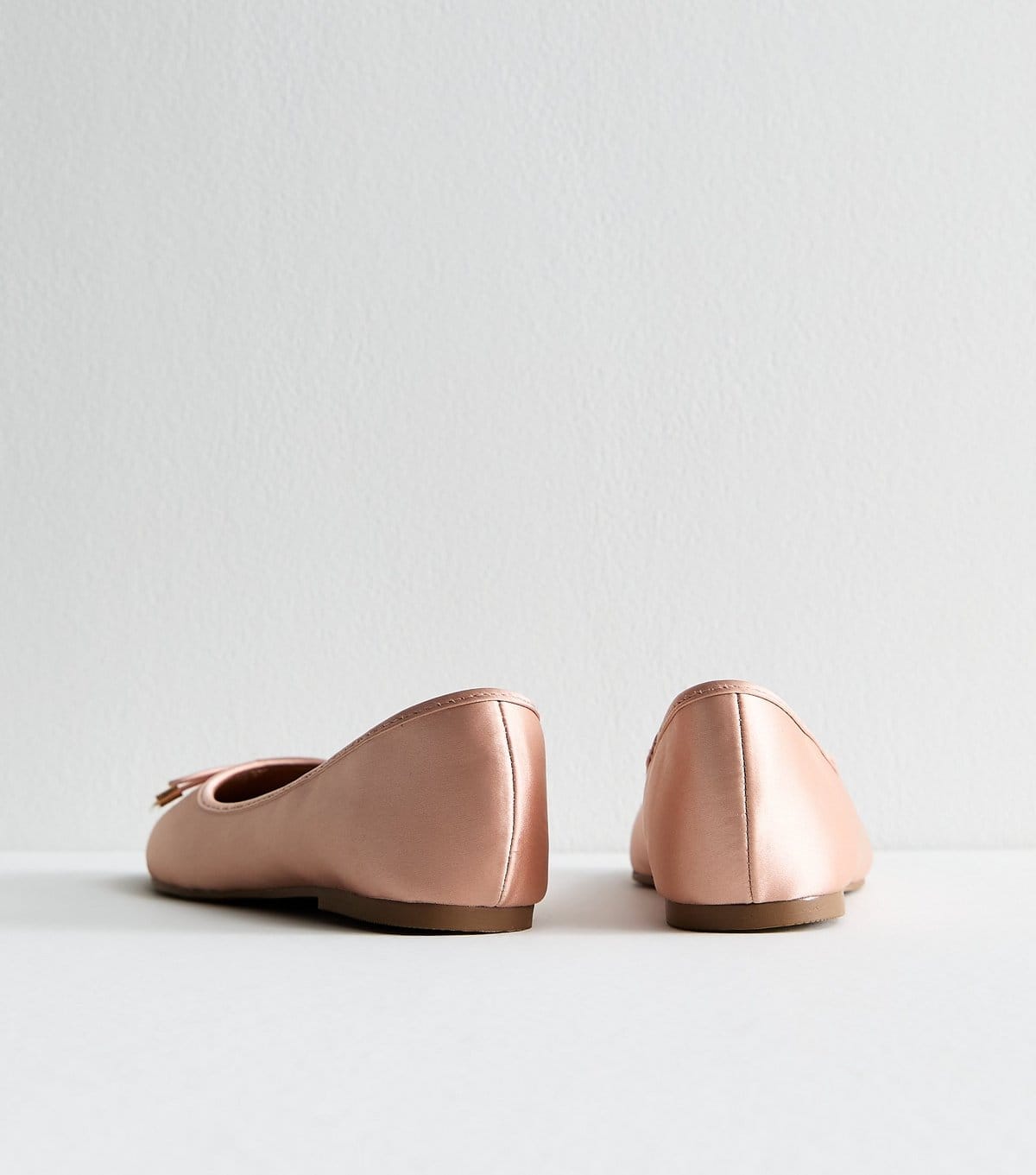 New Look Women's Pink Satin Ballet Flats Vegan New Look - 4