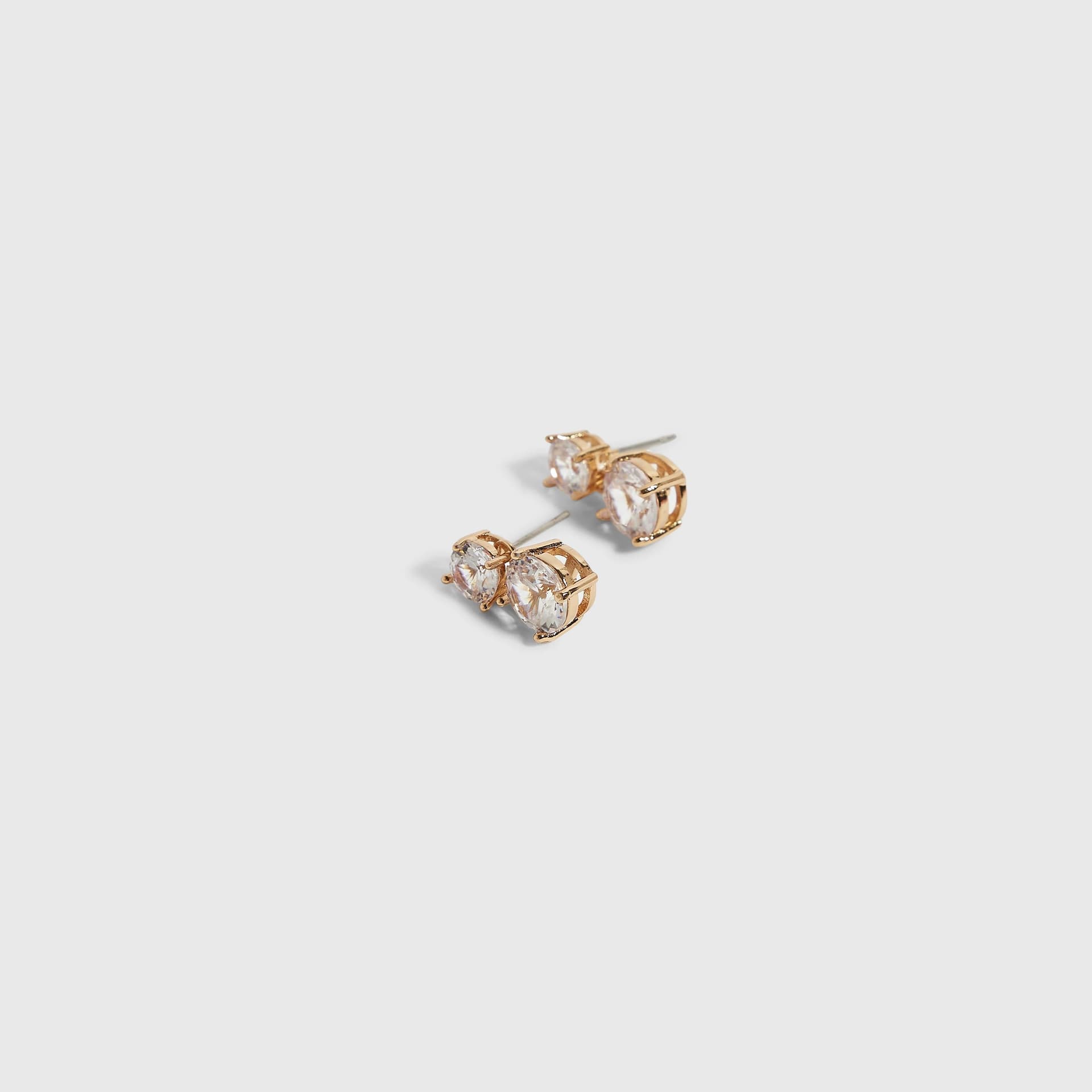 River Island River Island Womens Gold Oval Drop Earrings