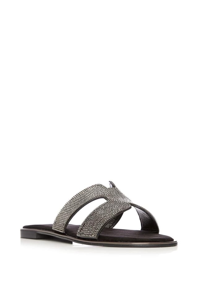 Moda In Pelle Moda In Pelle Women's 'Ormay' Textile Sandals in Black - 2