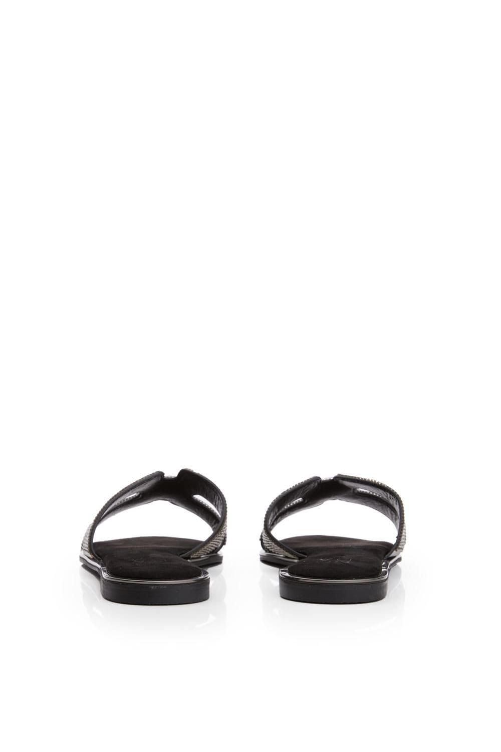 Moda In Pelle Moda In Pelle Women's 'Ormay' Textile Sandals in Black - 4
