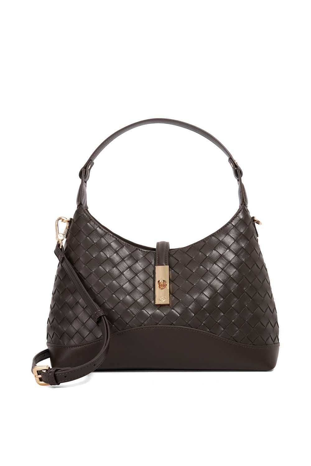 Dune London Dune London Women's 'Dorset' Leather Shoulder Bag in Brown