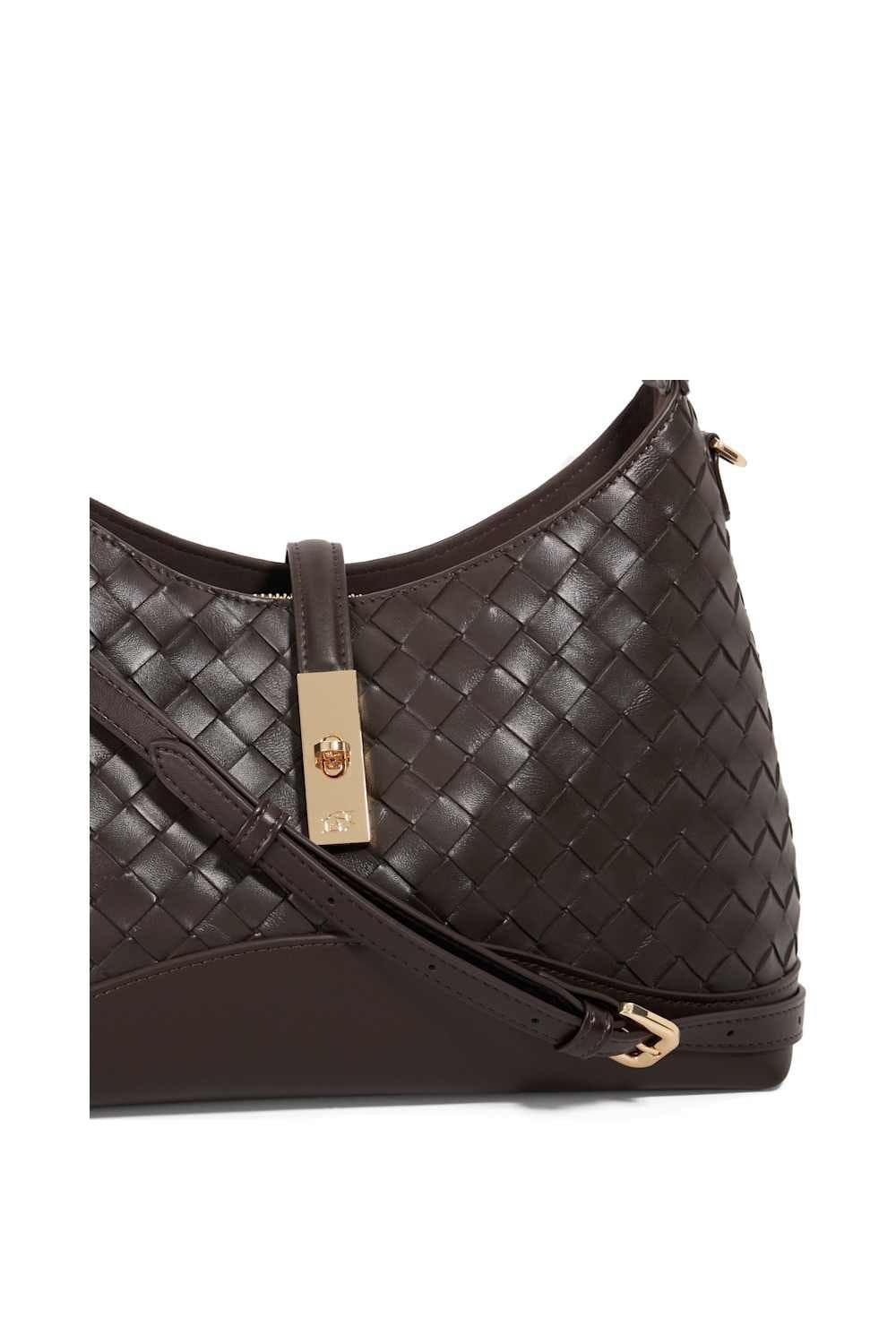 Dune London Dune London Women's 'Dorset' Leather Shoulder Bag in Brown - 4