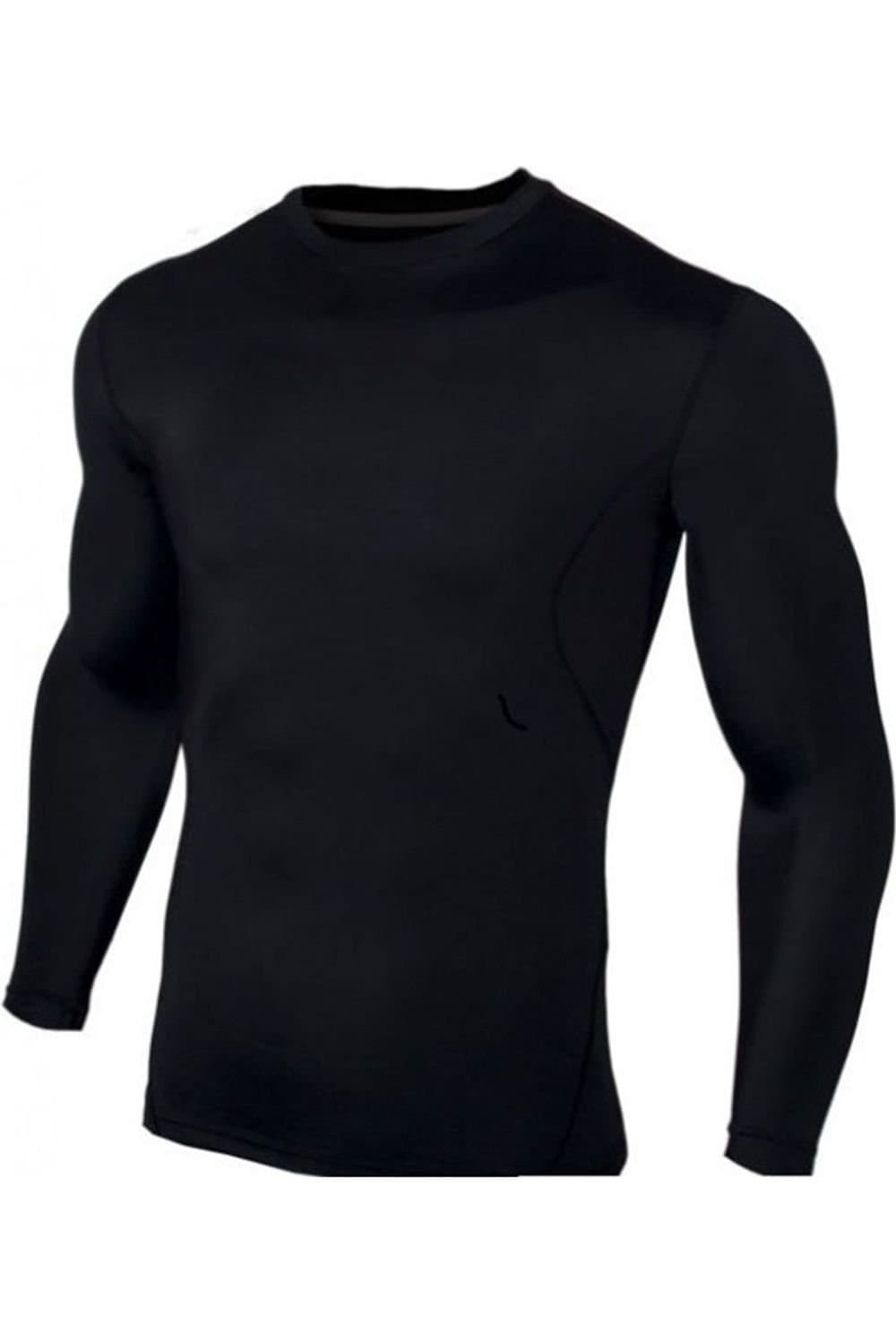 Carta Sport Carta Sport Men's Long-Sleeved Base Layer Top in Black