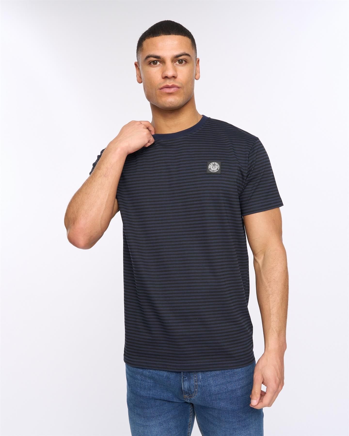 Henleys Henleys Men's Henbrett T-Shirt in Navy - 2