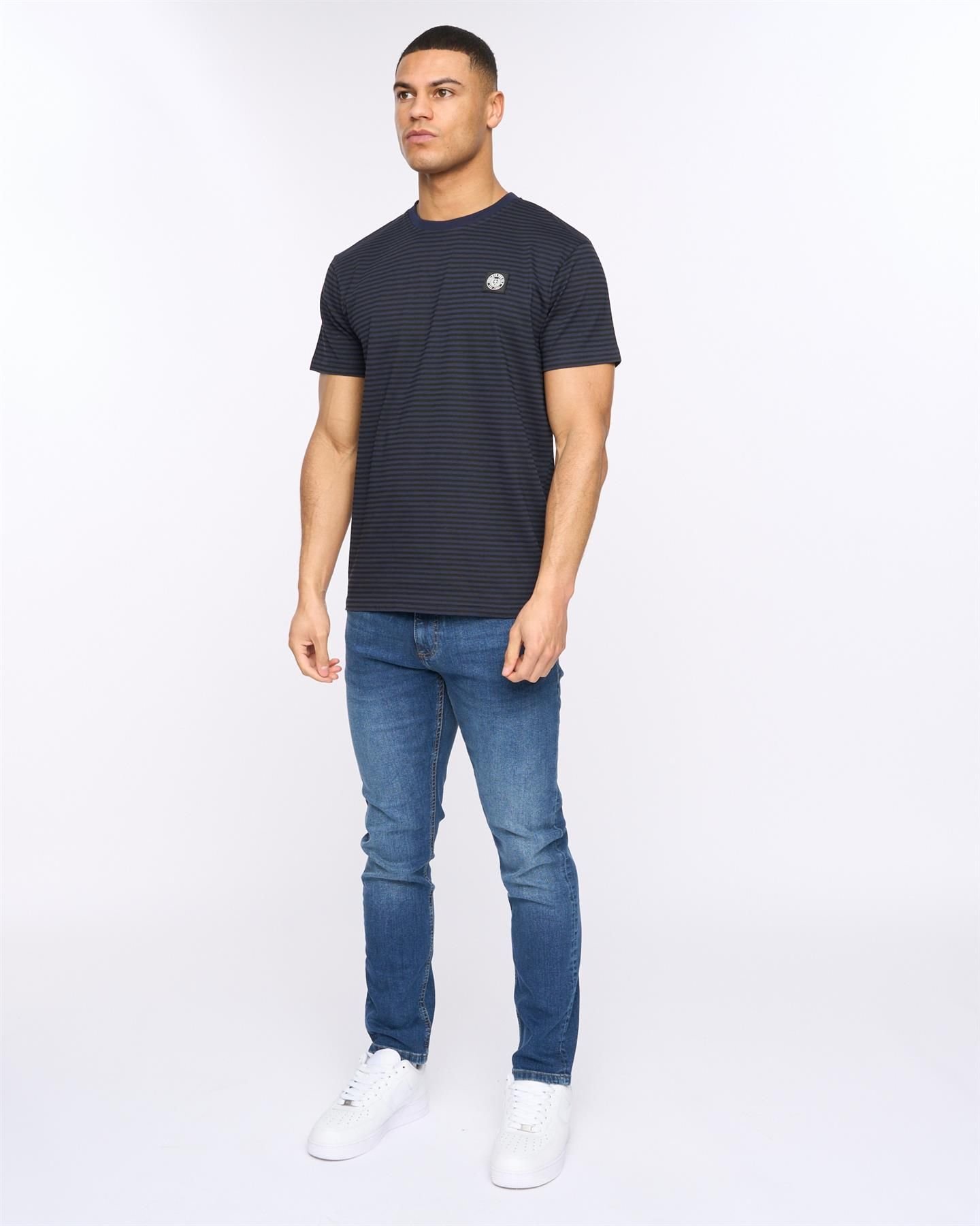 Henleys Henleys Men's Henbrett T-Shirt in Navy - 3