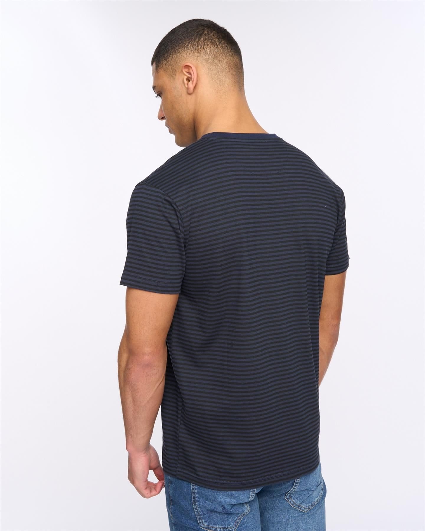 Henleys Henleys Men's Henbrett T-Shirt in Navy - 4