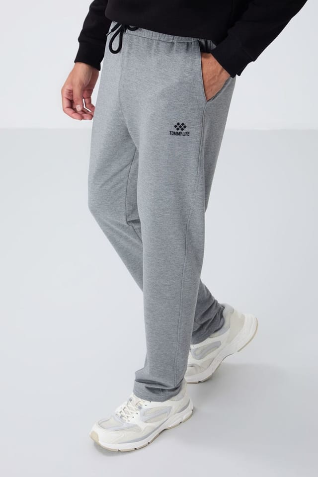 Tommy Life Tommy Life Men's Regular-Fit Cotton Blend Sweatpants in Grey - 2