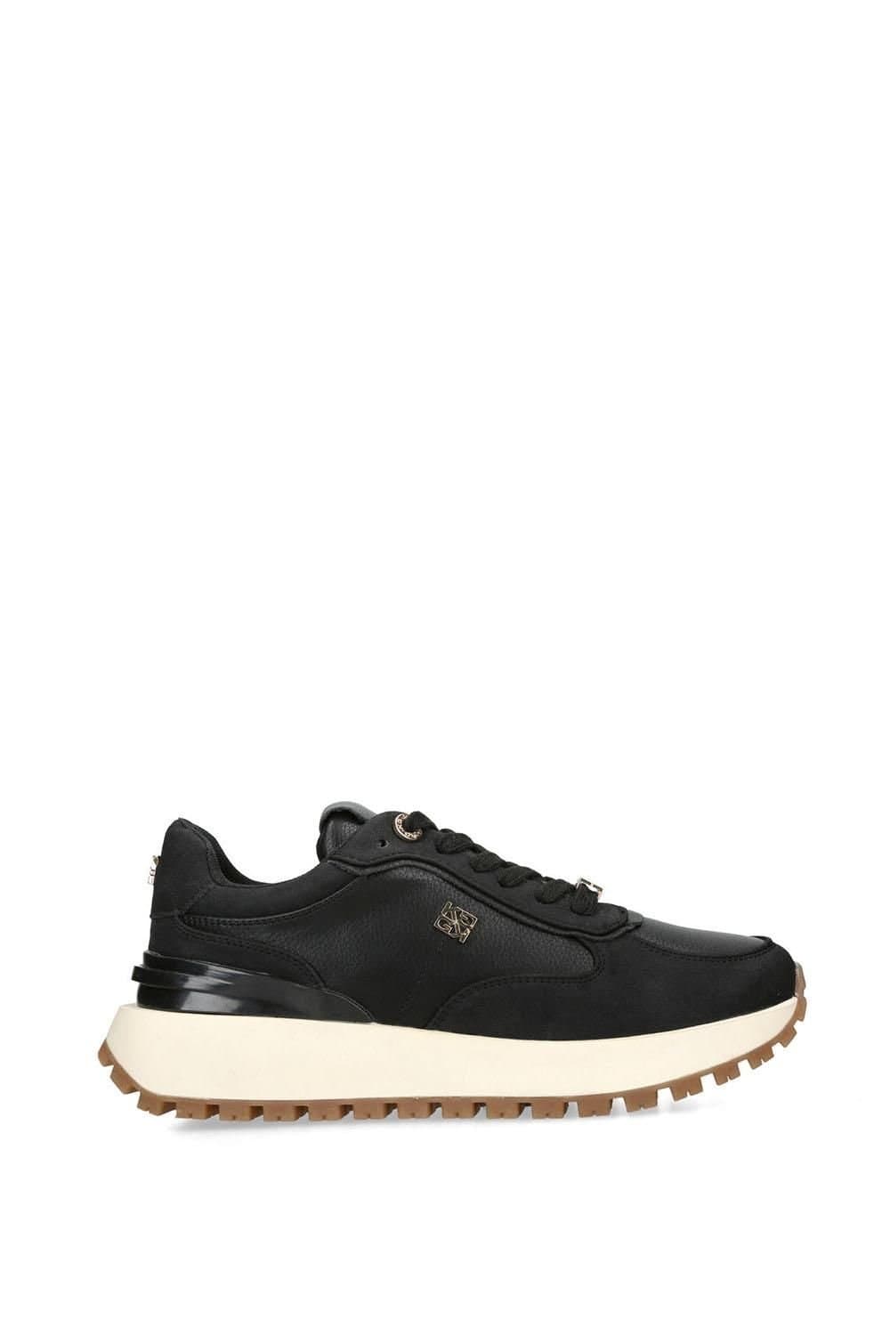 KG Kurt Geiger KG Kurt Geiger Black Leather Alternative Trainers