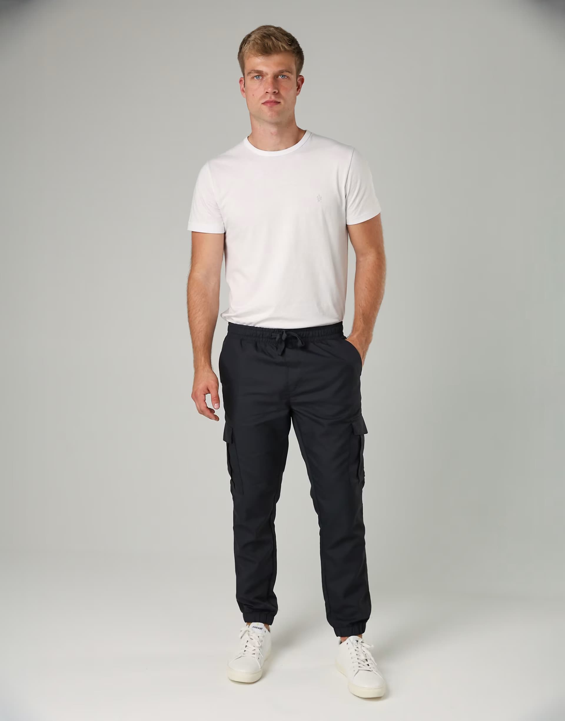 ASOS ASOS French Connection Cargo Trousers with Nylon Tech in Navy