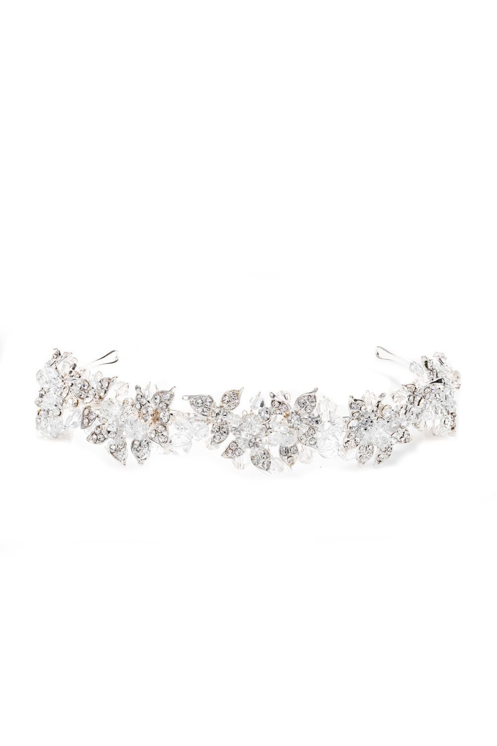 Jon Richard Jon Richard Women's Emery Silver Plated Leaf & Bead Statement Headband - Gift Pouch - 1