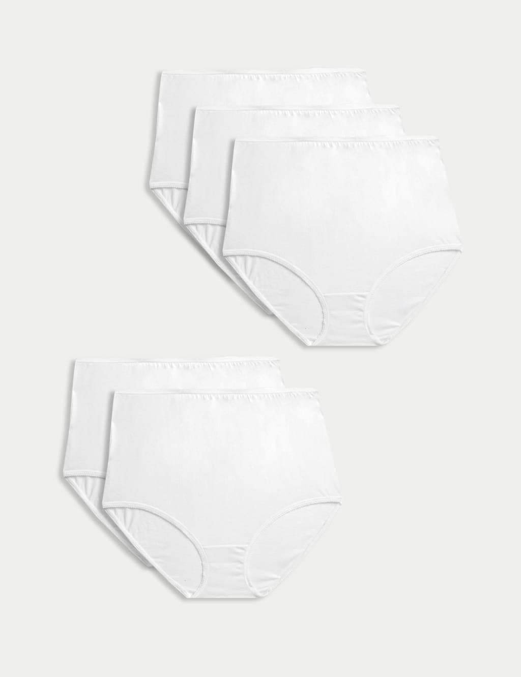 Marks & Spencer M&S 5pk Pure Cotton Full Briefs White