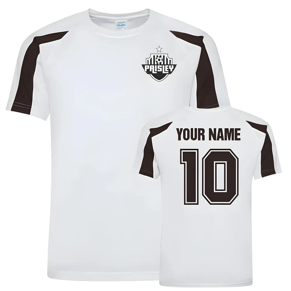 St Mirren St Mirren Men's Personalised Your Name Sports Training Jersey White
