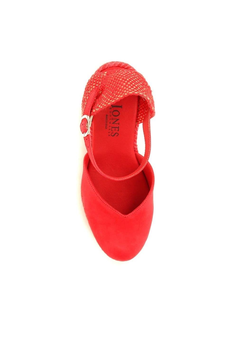Jones Bootmaker Jones Bootmaker Women's Arabella Wedge Sandals in Red - 4