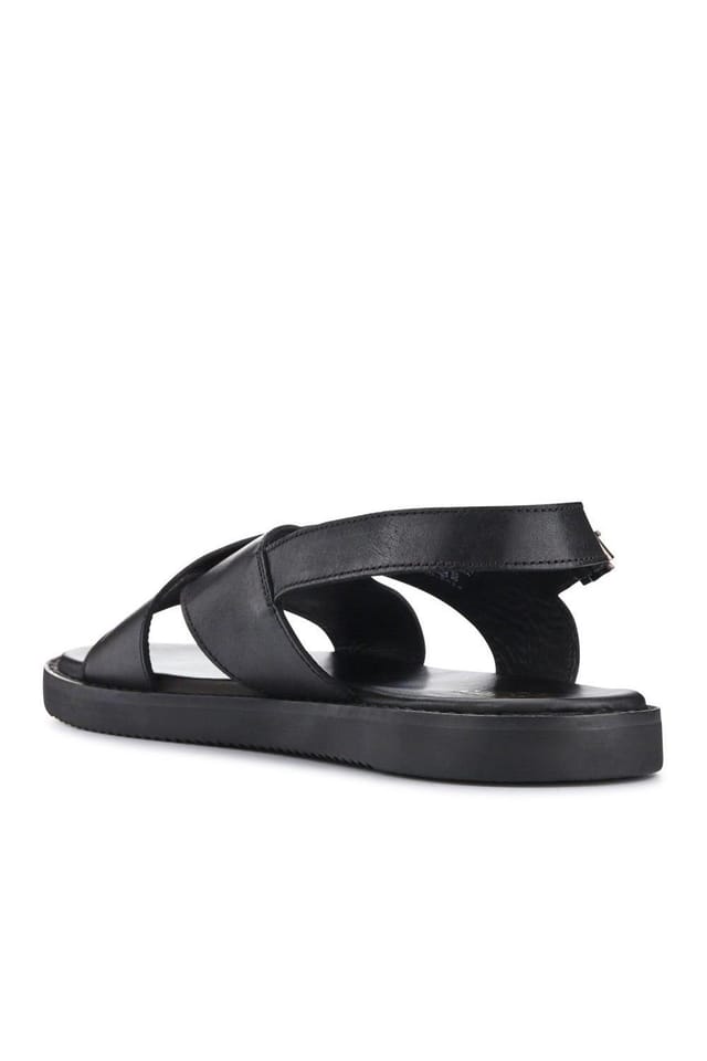 Jones Bootmaker Jones Bootmaker Men's Westbury Leather Buckled Sandals in Black - 3