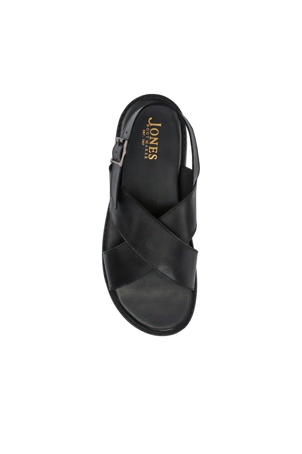 Jones Bootmaker Jones Bootmaker Men's Westbury Leather Buckled Sandals in Black - 4