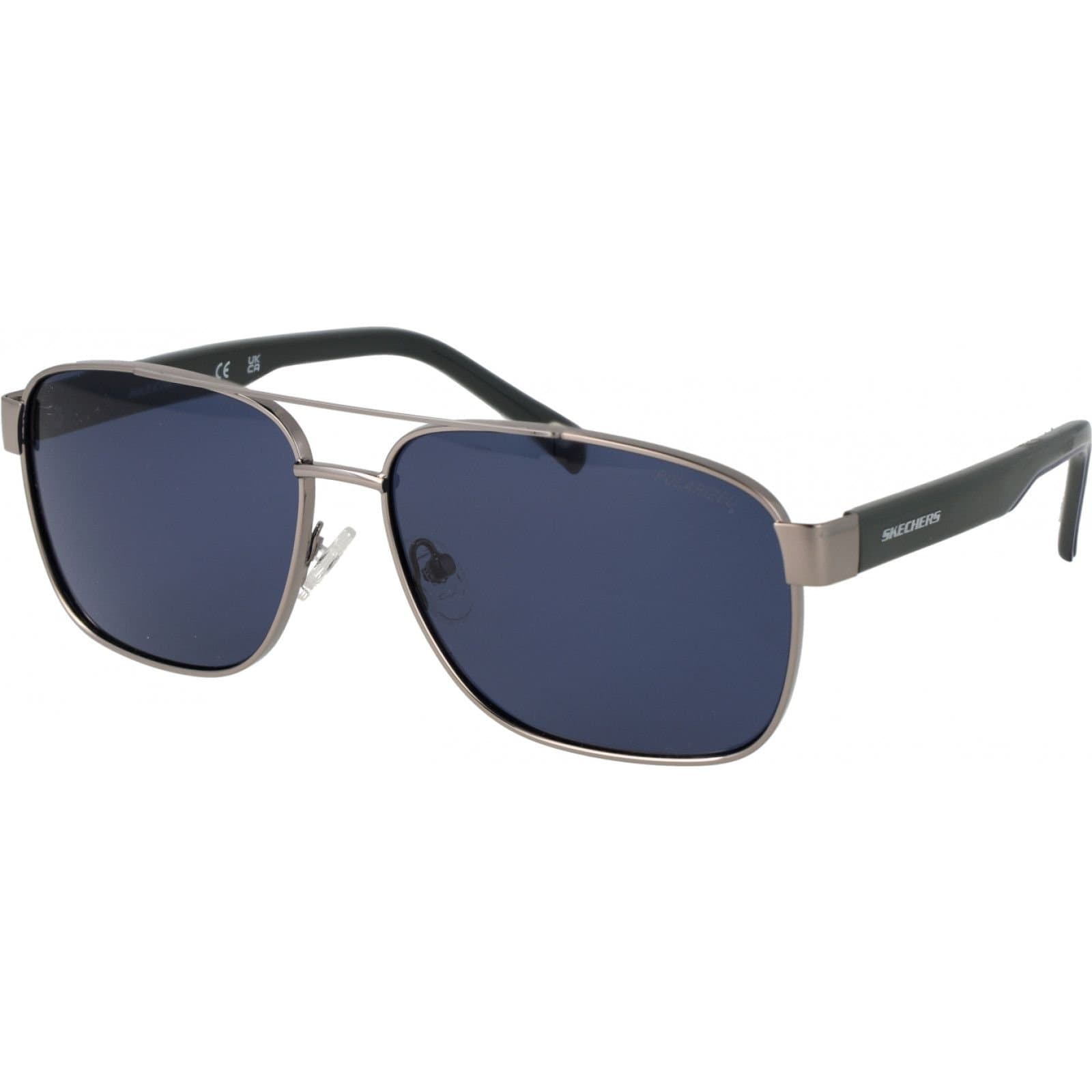 Skechers Skechers Men's SE6160 6308D Aviator/Navigator Sunglasses in Silver