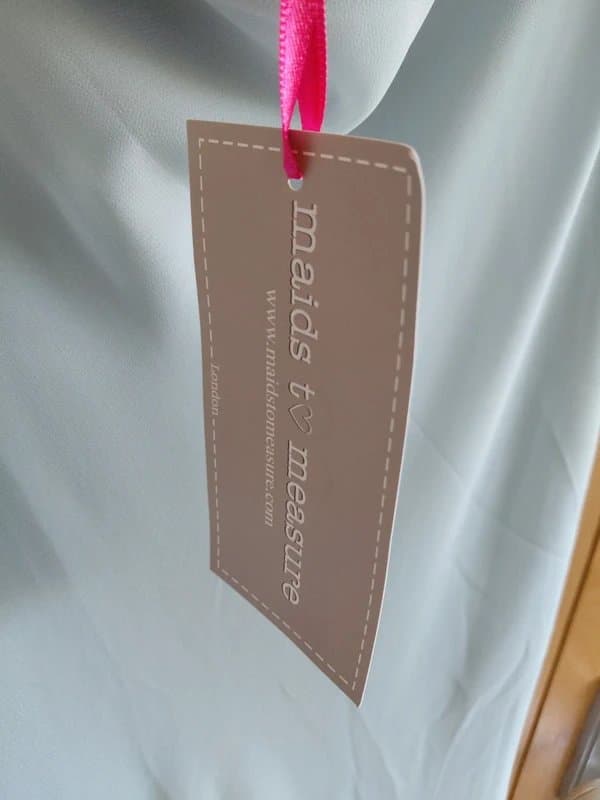Maids to measure Maids to Measure Ice Blue Chiffon Maxi  Dress UK 10 BNWT