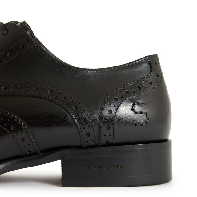 Simon Carter SIMON CARTER Men's Safi Brogue Shoes in Black - 3