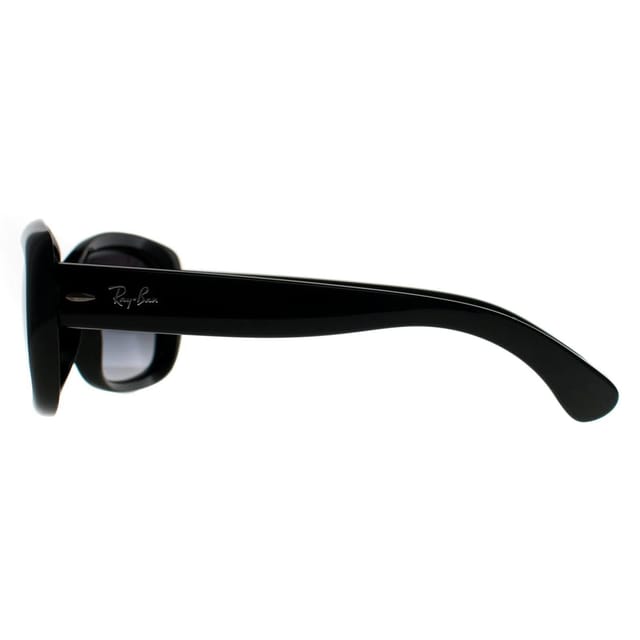 Ray-Ban Ray-Ban Women's Oval Shiny Black Grey Gradient Polarized Sunglasses - 3