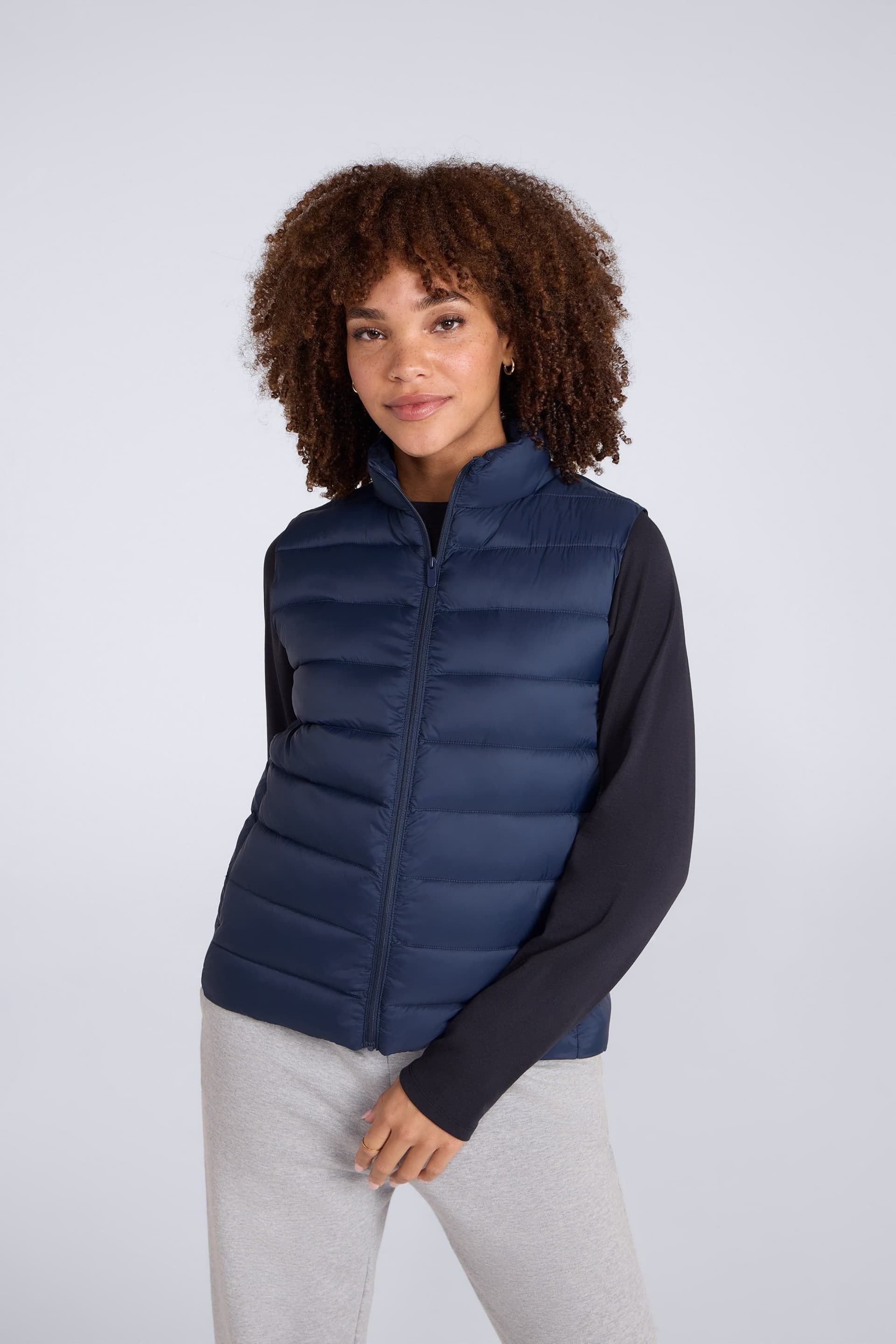 Animal Animal Women's 'Light Cosi' Lightweight Water Resistant PFC Free Warm Padded Gilet in Navy