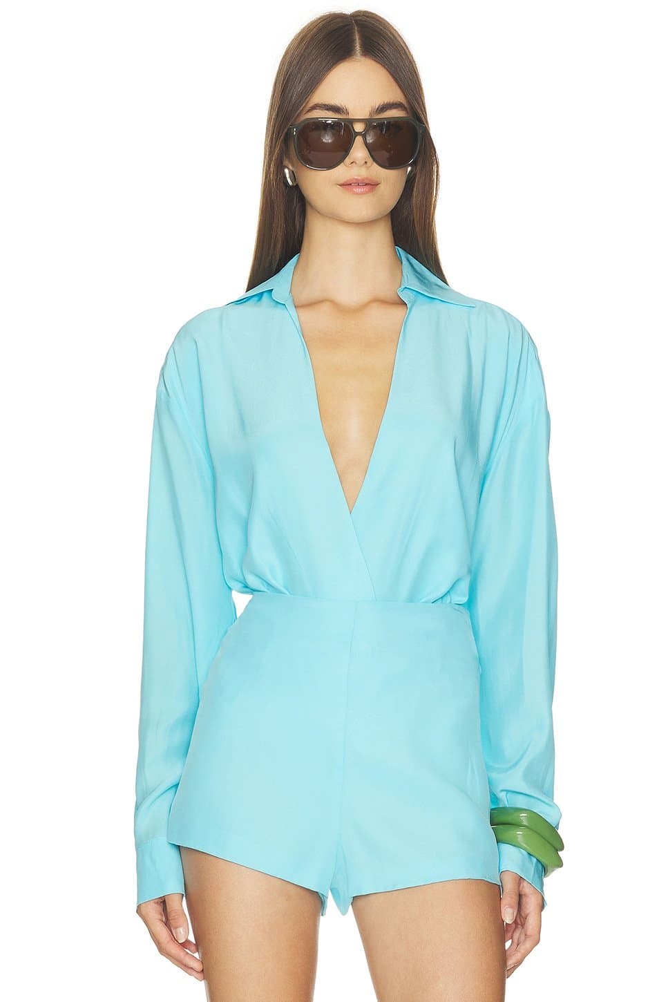 revolve Valen Silk Bodysuit