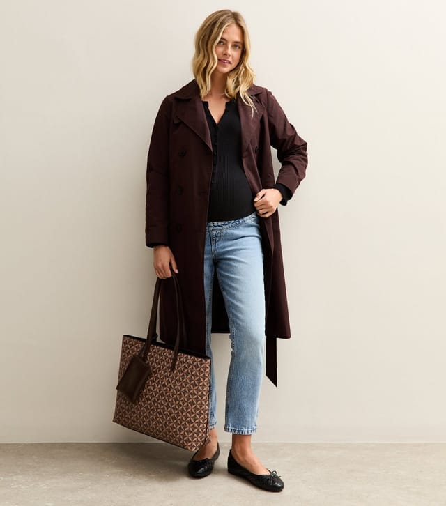 New Look Women's Maternity Light Blue Hannah Straight Leg Jeans New Look - 3