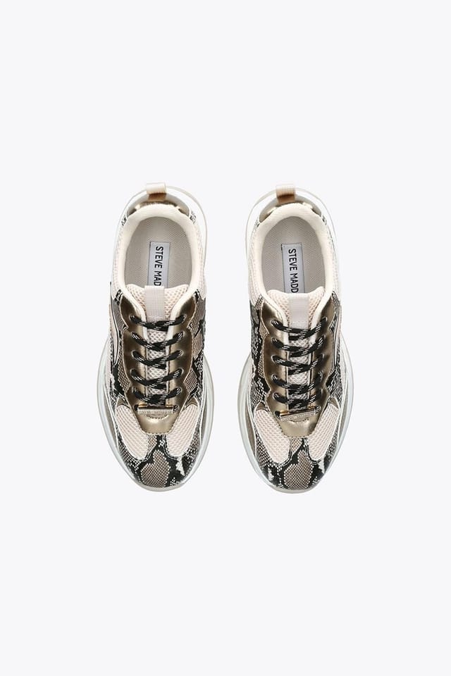 Steve Madden STEVE MADDEN Women's 'Premio Gold' Trainers in Gold - 3