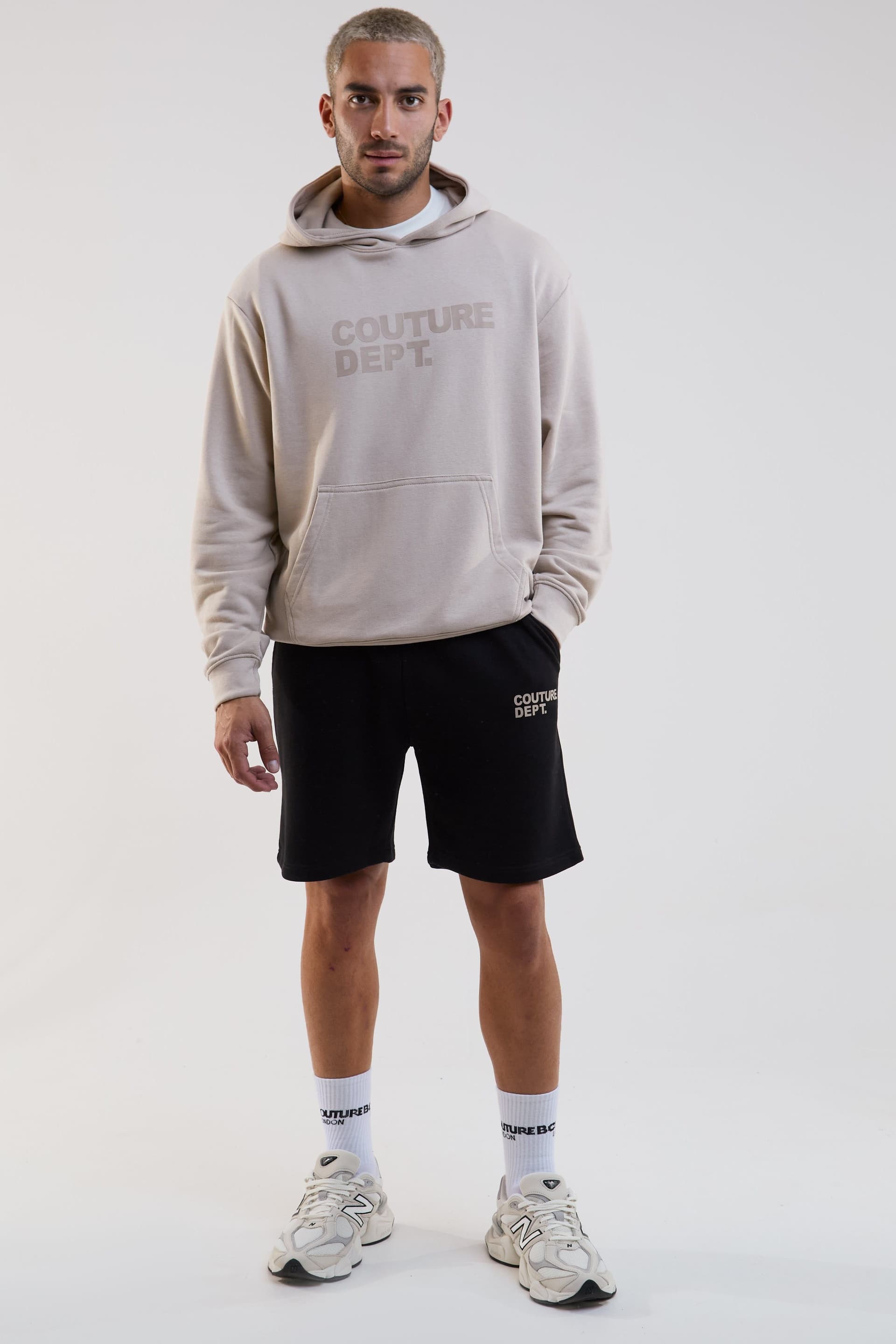 BCouture BCouture Men's Shorts, Hoodie & T-Shirt Set in Stone