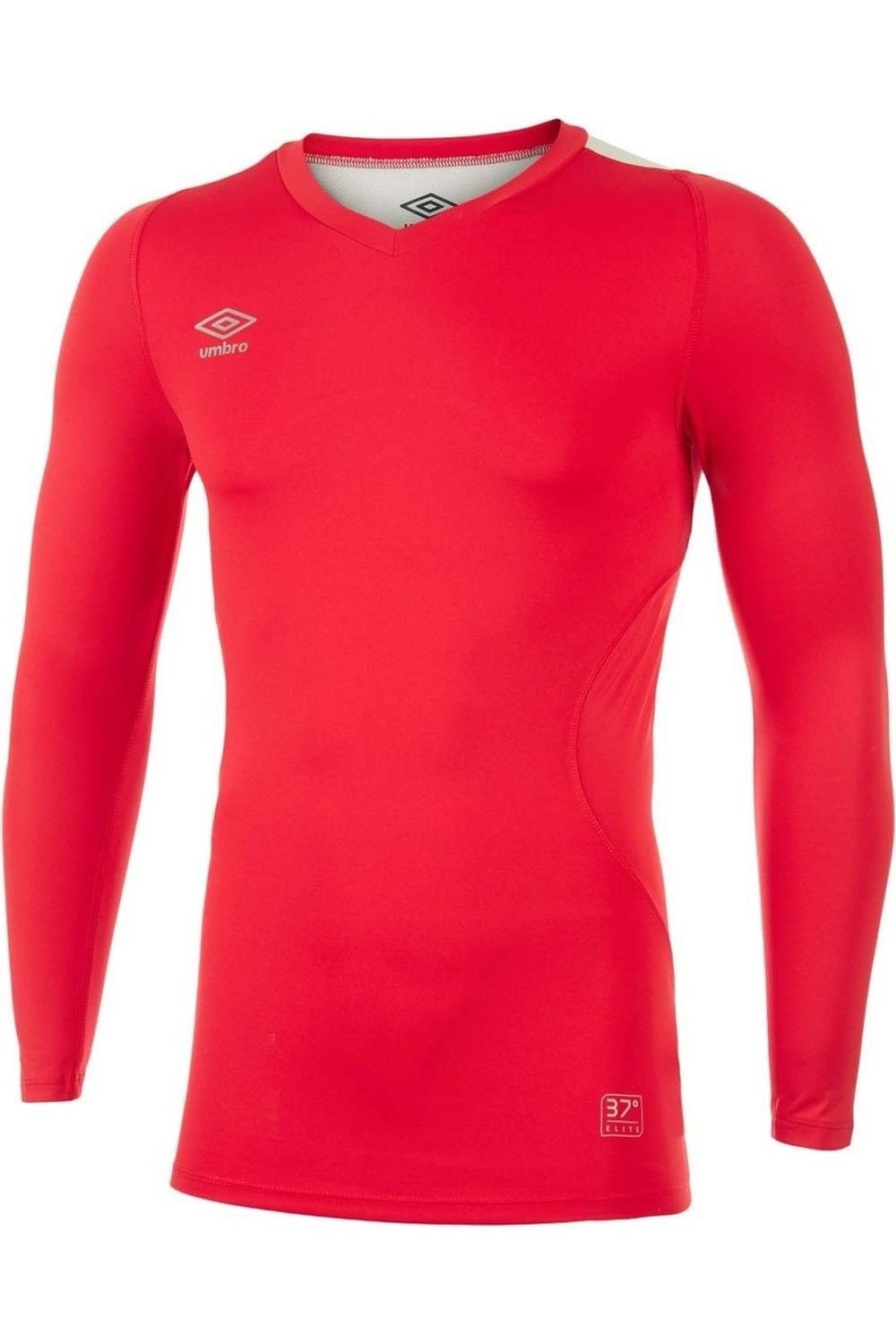 Umbro Umbro Men's Elite V Neck Base Layer Top in Scarlet - 4