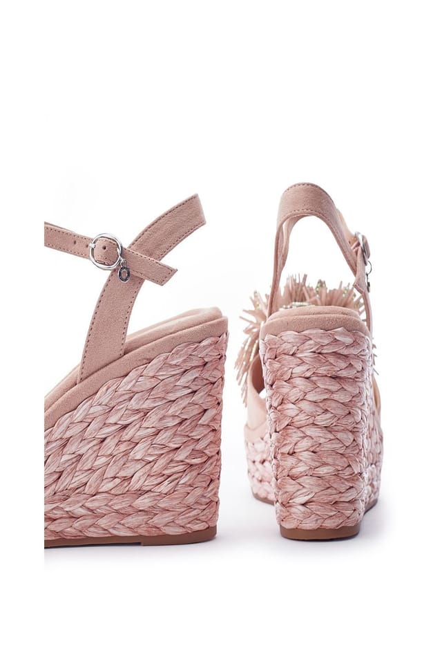 Moda In Pelle Moda In Pelle Women's 'Marco' Alcantara Wedges in Nude - 3