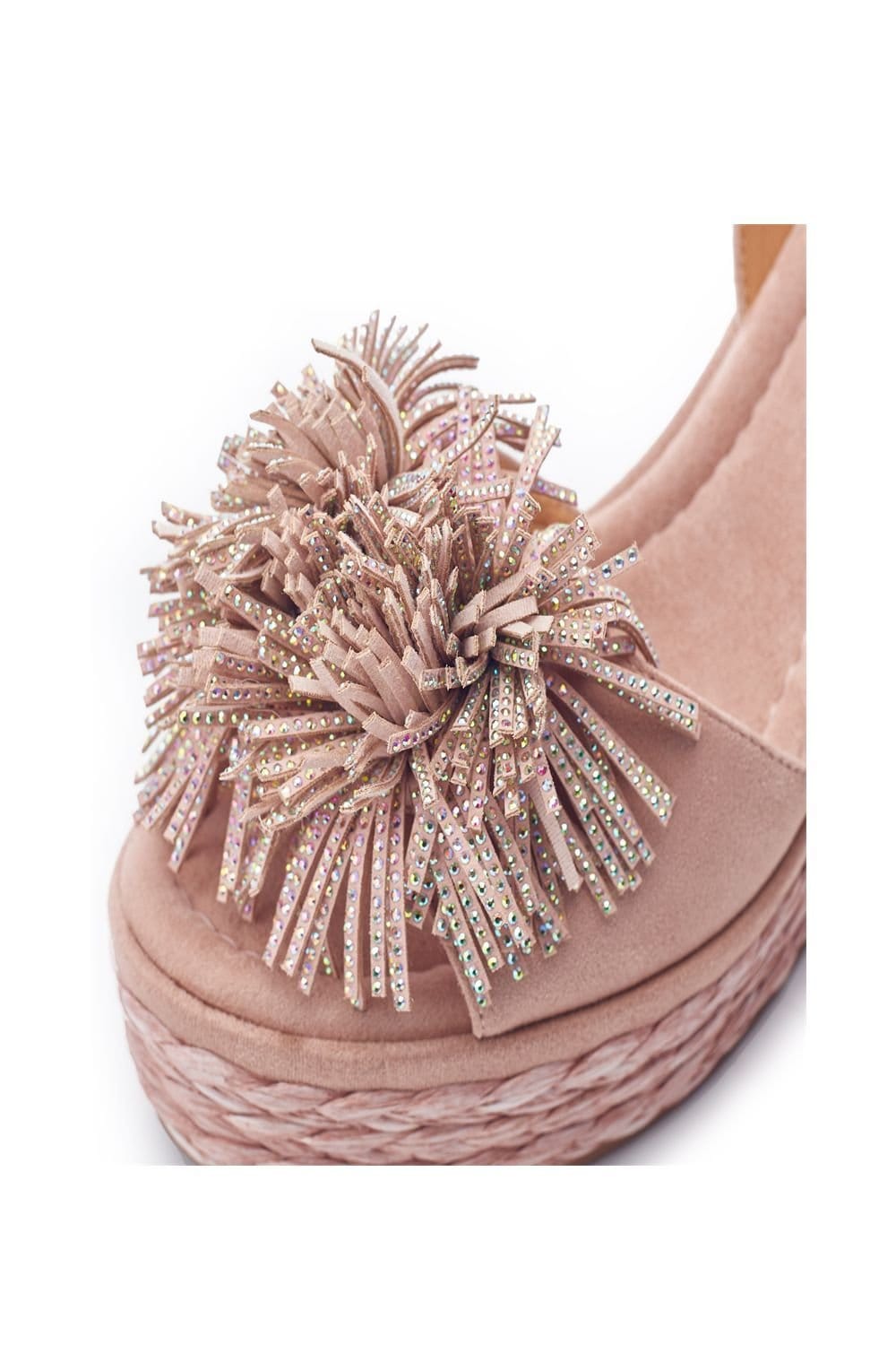 Moda In Pelle Moda In Pelle Women's 'Marco' Alcantara Wedges in Nude - 4