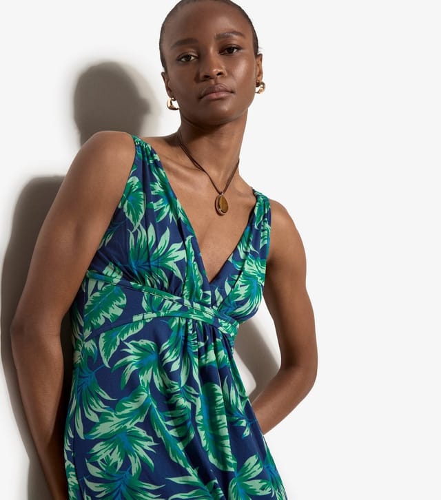 Apricot Women's Green Tropical Pattern Maxi Dress Apricot New Look - 2