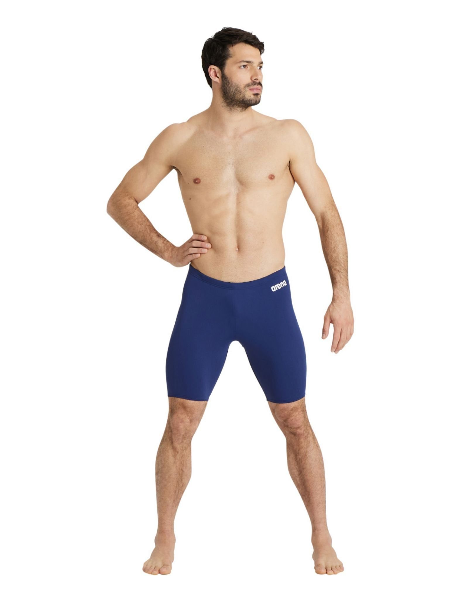 Arena Arena Men's Team Solid Swim Jammer - Navy-White in Navy - 3