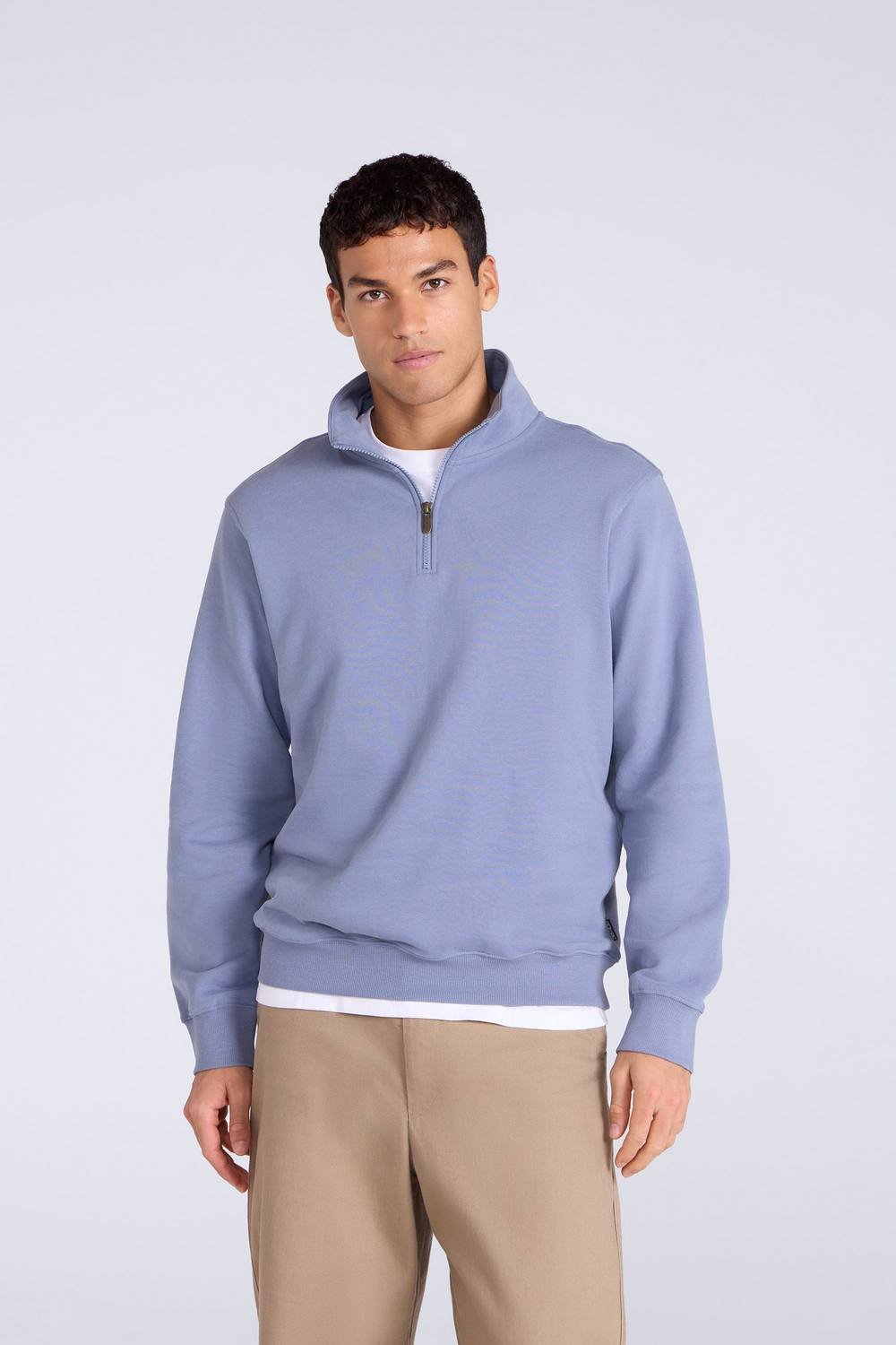 Animal Animal Men's 'Sid' Soft Cotton Warm Comfortable Casual Outdoor Half Zip Sweatshirt in Blue - 2