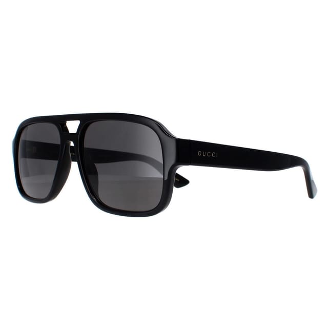 Gucci Gucci Men's Aviator Black Smoke GG1342S - 2