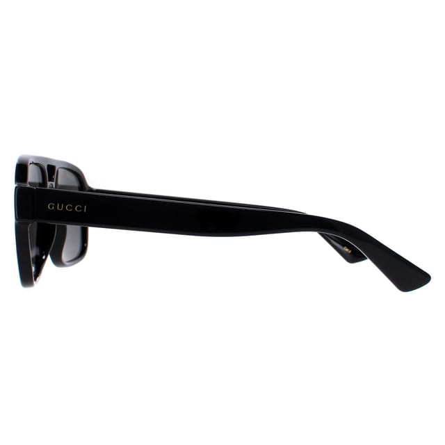 Gucci Gucci Men's Aviator Black Smoke GG1342S - 3