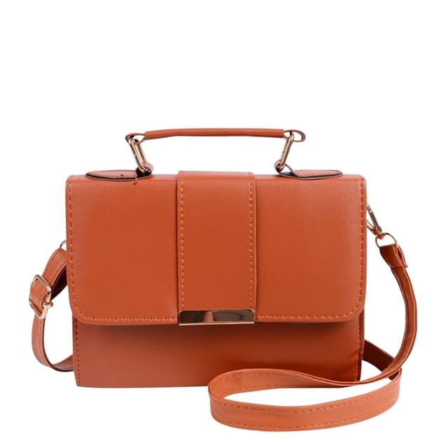 Lovii Lovii Women's Classic Leather Crossbody Handbag - Elegant Shoulder & Top Handle Bag in Brown - 2
