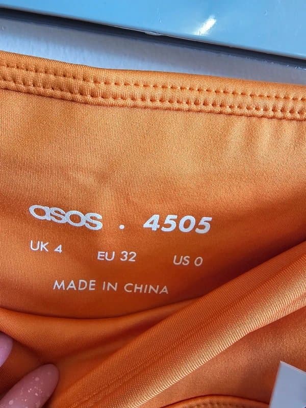 ASOS ASOS 4505 washed orange sculpt leggings