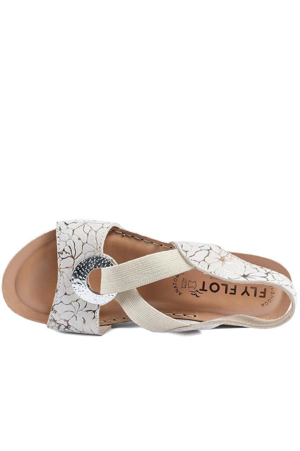 Fly Flot Fly Flot Women's FlyFlot Wedge Heel Slingback Sandals in Beige - 4