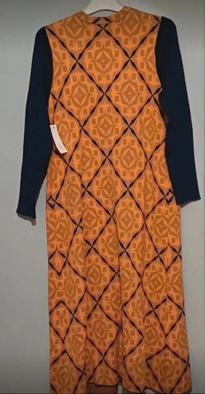 Never Fully Dressed Never Fully Dressed Bella Multicolour Long Cardigan- size L (16/18)
