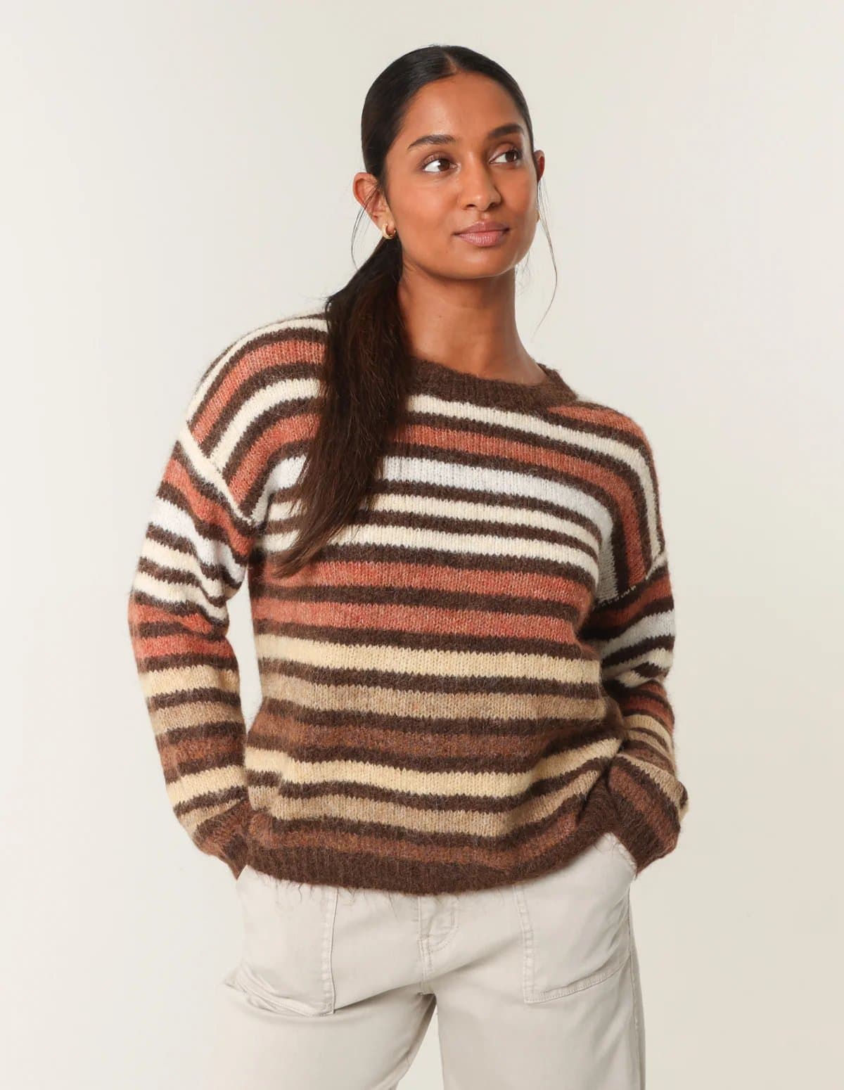 Blue Vanilla Colourful Jumper With Stripes