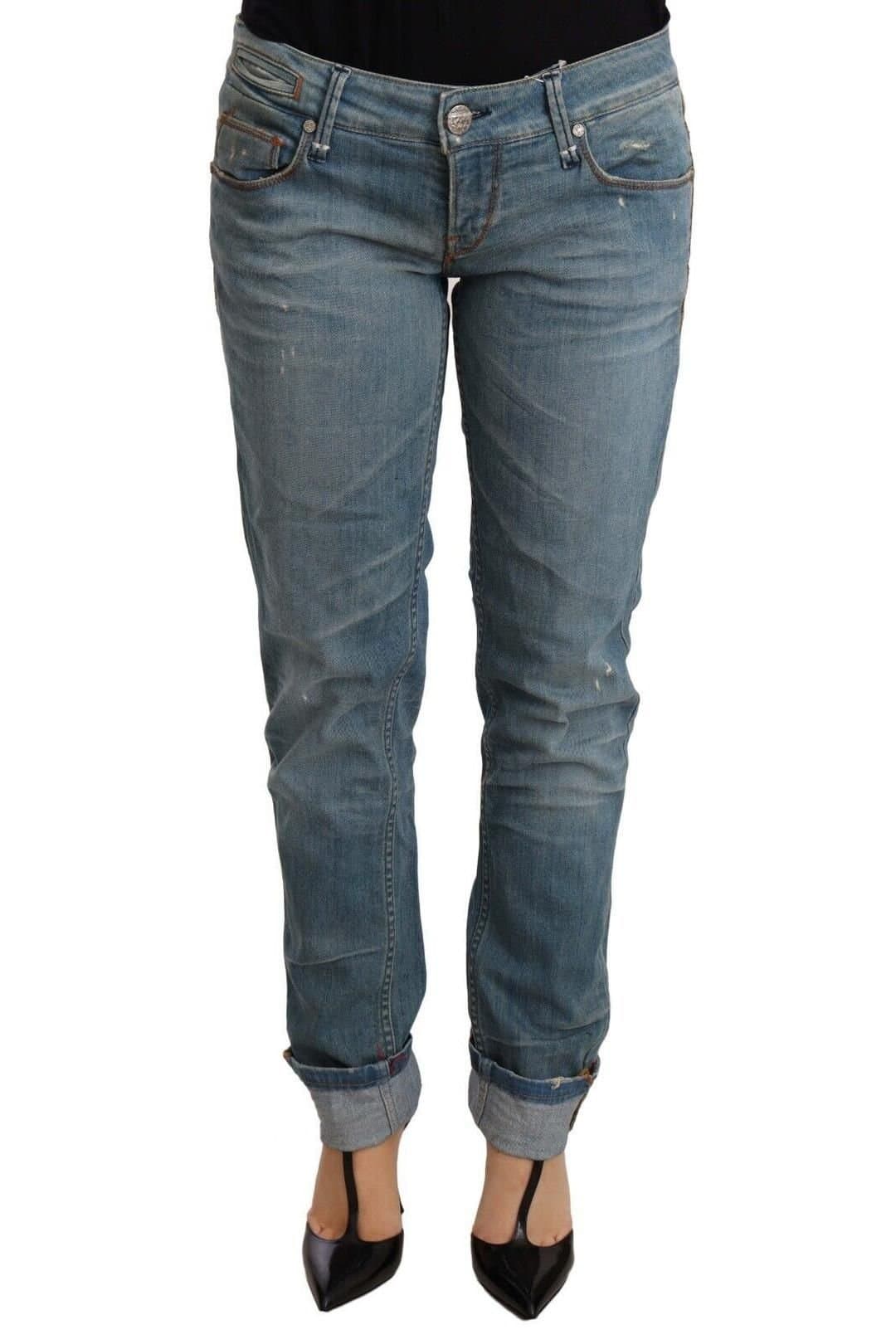 Acht Acht Women's Blue Washed Cotton Trouser