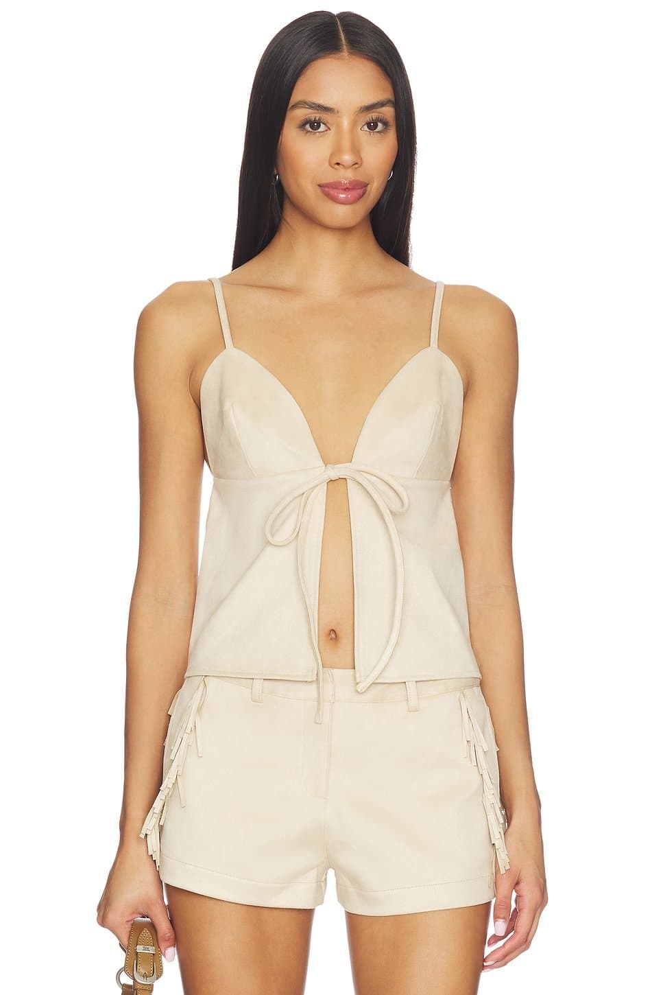 revolve Wes Faux Suede Top