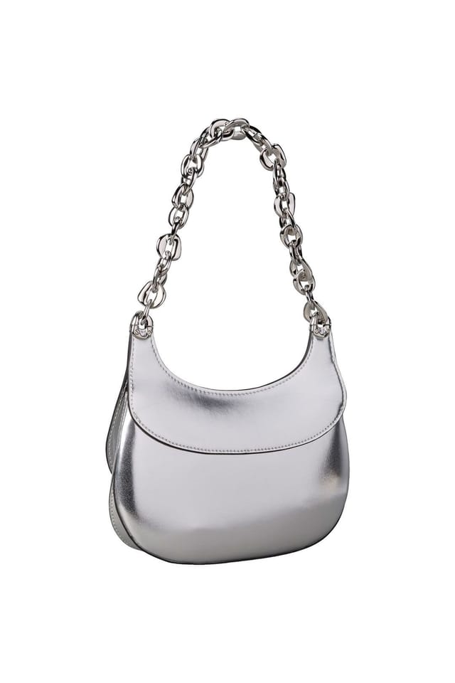 Calvin Klein Calvin Klein Women's Chain Shoulder Bag Silver Metallic - 2