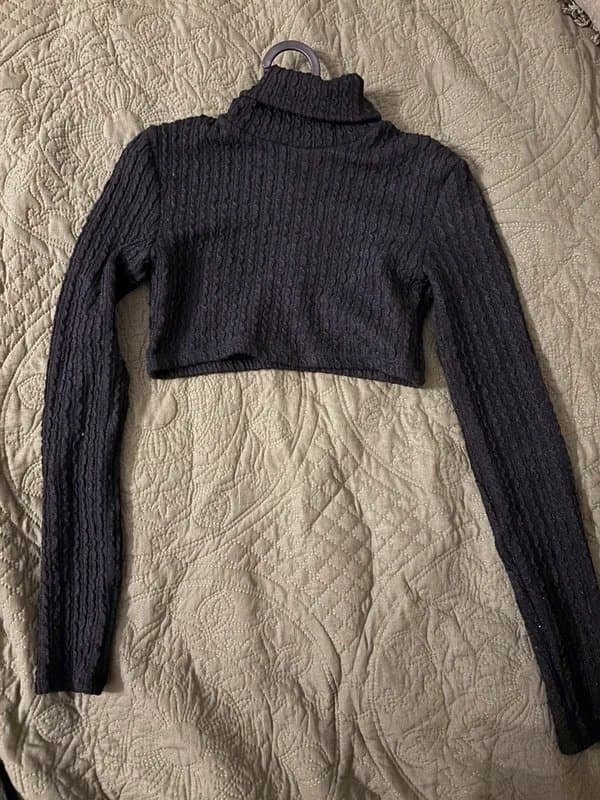 Bershka Bershka long sleeve, knitted crop top